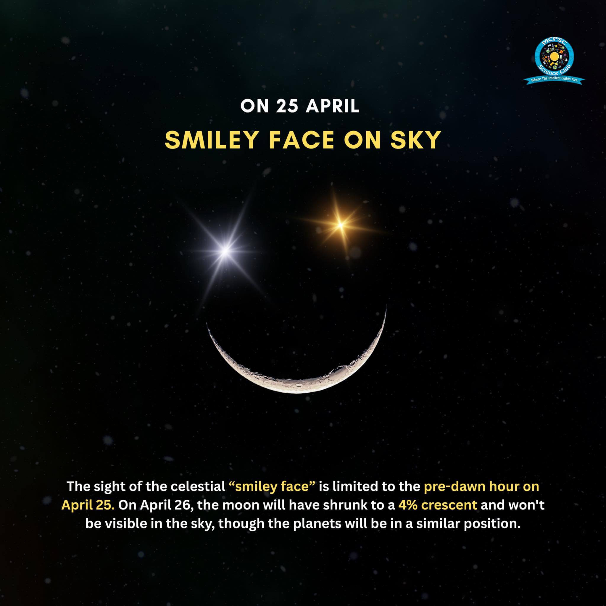 Smiley face on sky